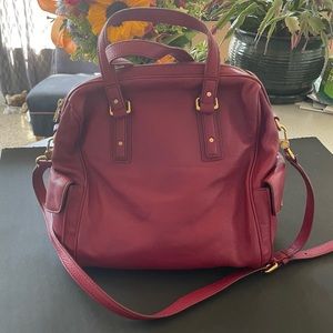 Marc by Marc Jacobs Wine Red Convertible Leather Handbag NWOT